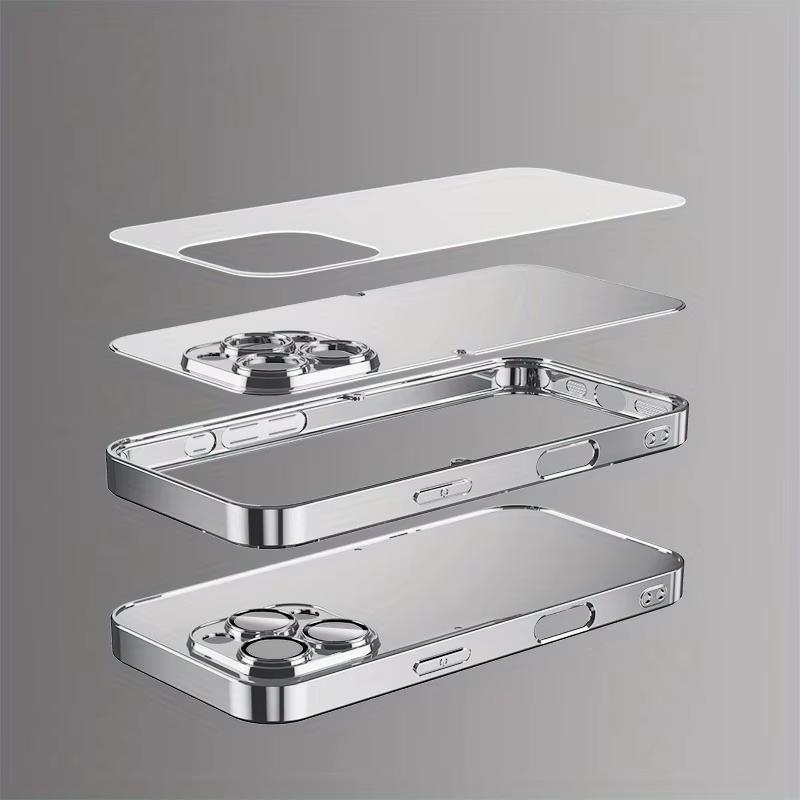 Goldenes Ahornblatt Holzmaserung Kurvenmuster Handyhülle Für iPhone 17 16 15 14 13 12 11 Pro Max Plus 16E 17 Air Gehärtetes Glas Cover