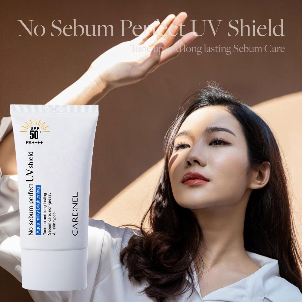 CARENEL No Sebum Perfect Sunscreen SPF50+/PA++++ 50ml Oily Skin Sebum Care  – buy the best products in the Coolbe online store