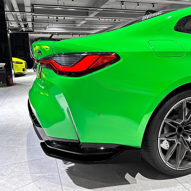 For BMW M4 G82 G83 2026+ High Quality ABS Rear Bumper Air Knife Spoiler Exterior Decoration Glossy Black Carbon Fiber Look