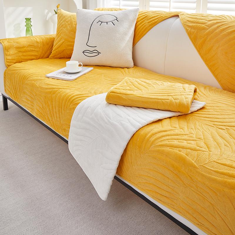 Shu Cotton Velvet Sofa Cushion Winter Antislip Cushion Thickened Short Plush Sofa Cover Towel Four Seasons Universal