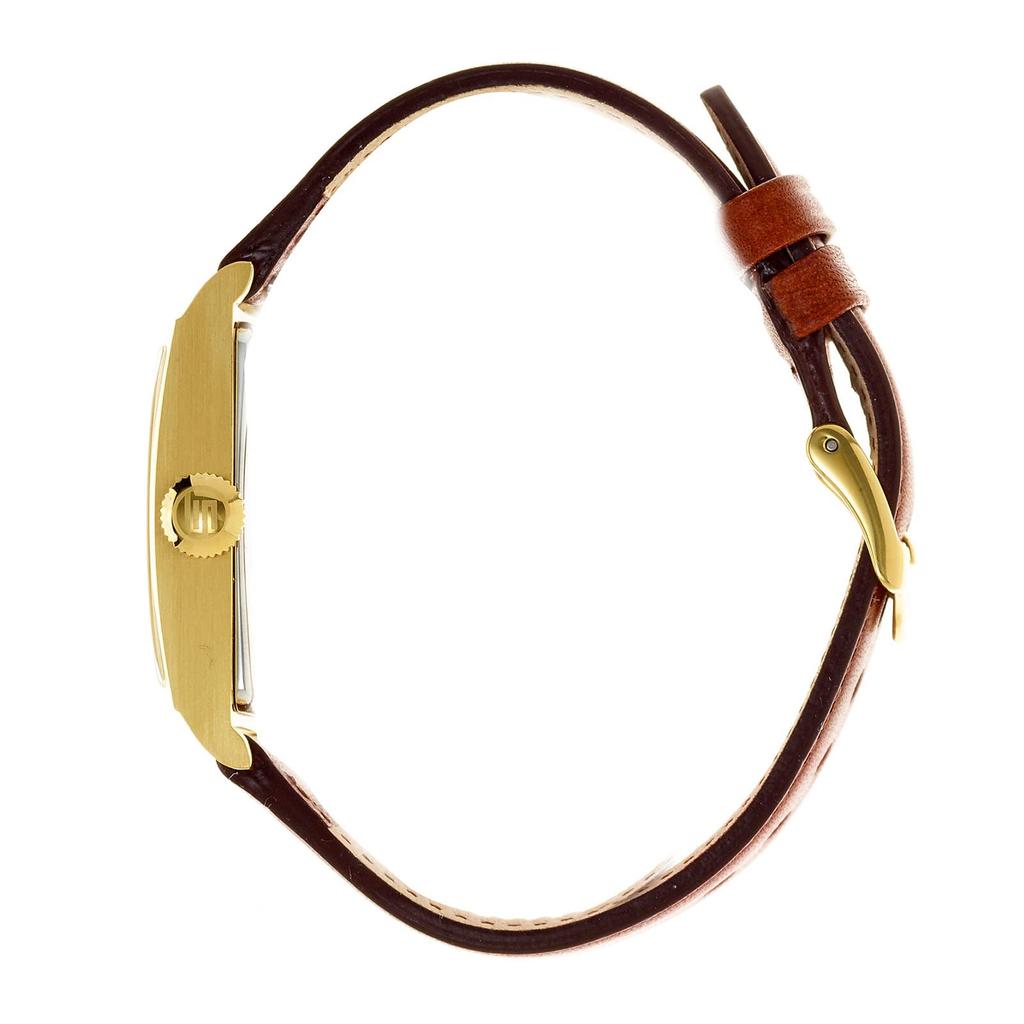 [LIP] Authorized Dealer T18 Churchill Gold Dark Brown Leather Watch for Men & Unisex [CHURCHILL] 671014