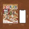3D Scene Sticker Collection Book 44 Sheets 12 Embroidery‑Style Themes Layering Diorama Stickers Diy Scrapbooking