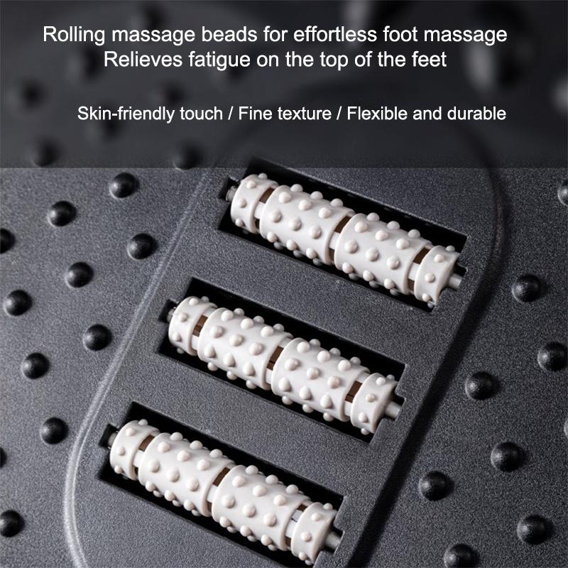 Six Heights Adjustable Foot Rest For Under Desk, Under Desk Footrest With Foot Massage Roller, Chair Footrest For Leg Rests