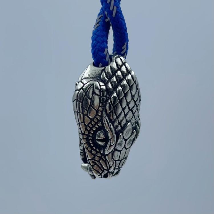 Snake Head Metal Beads for Creative Paracord Projects and Fashionable Jewelry Large Hole Charm