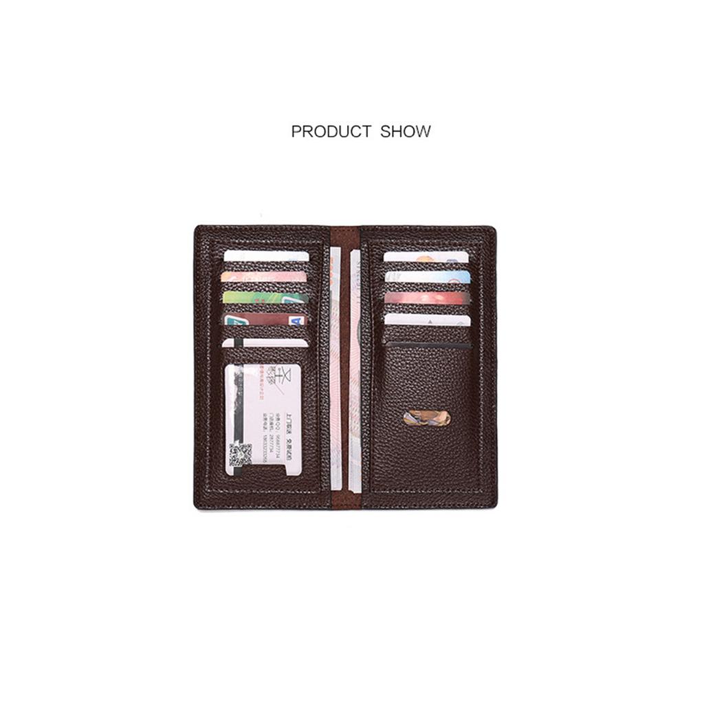 Men's Wallets Business Long Crocodile PU Leather Fashion Thin Wallet Without Zipper 4 Color Card Holder Long Purse Wallets