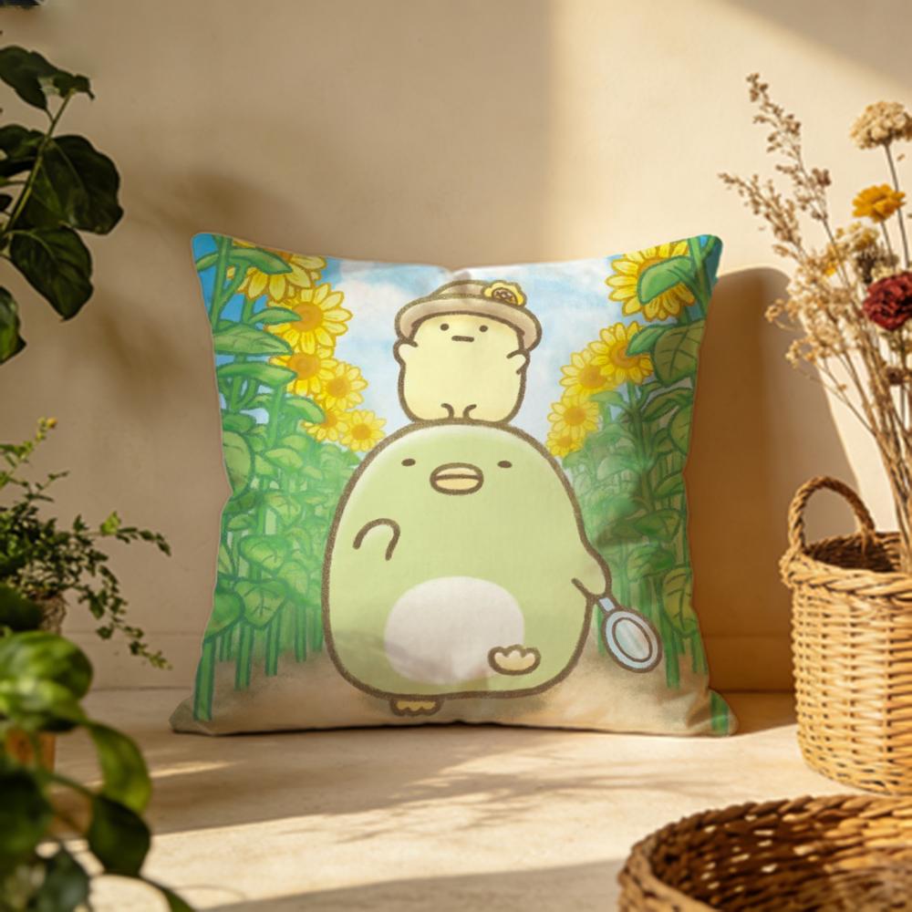 

Popular SSSumikko Gurashied Cushion Cover Versatile DoubleSided Pillow Case Fit for Sofa Bed Car Daily Decor 30X30cm