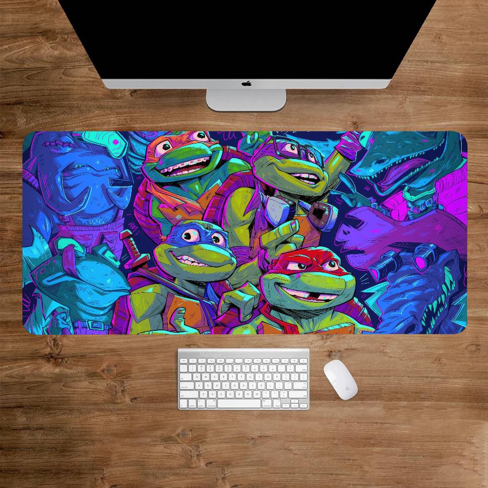 N-Ninja T-Turtles Mousepad Large Keyboard Desk Mat Gaming Mouse Pad LockEdge Non-slip Mat
