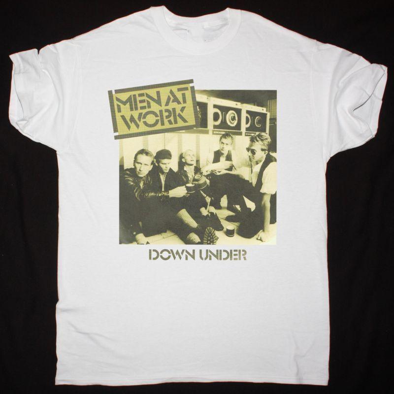 Men at Work Gift For Fans White T-Shirt Cotton All Size XXXL