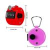 4 Pcs Handheld Tally Counter Manual Digital Clicker Mechanical Palm Pitch 4-digit Number Click Counter, Random Color