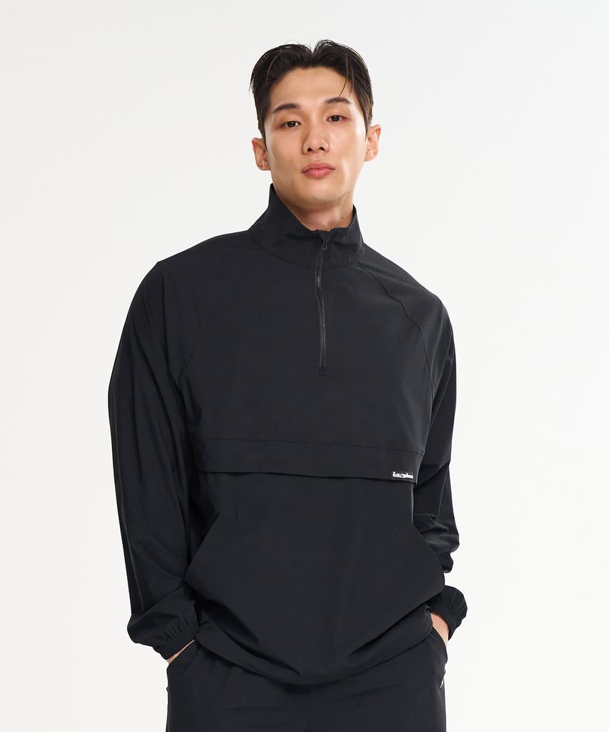 Lazybee [Summer] Airlight Stretch Multisport Running Windbreaker Anorak Jacket Top M Black