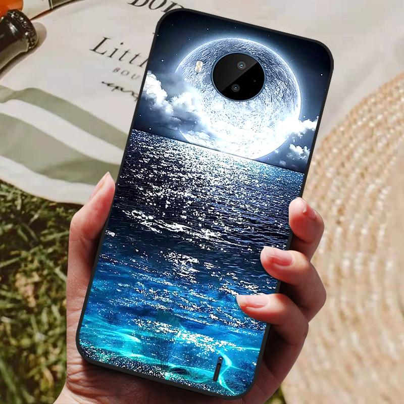 For Nokia C20 Case Soft TPU Silicone Cartoon Back Cover for Nokia C20 Plus Phone Cases TPU Black Bumper for NokiaC20 C 20 Plus