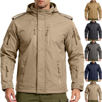 Herren Winter Einfarbig Jacken Herren Mode Trend Jacken Atmungsaktive Winddichte Jacken Outdoor Sportjacken