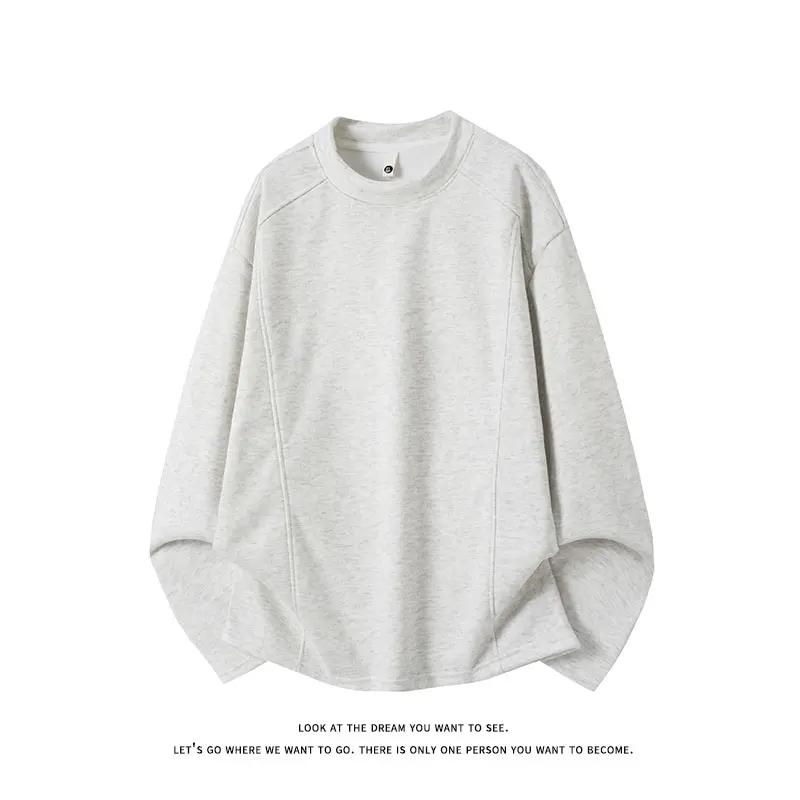 2026 Frühling Herbst Herren Lockere Hoodies Herren Schwergewicht Übergroßes T-Shirt Mann Streetwear Mode Sweatshirt Männlich Fleece Pullover