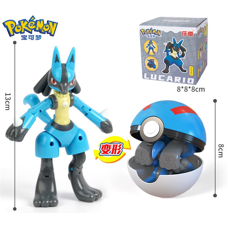 Figures Toys Pocket Monsters Ball Model Pikachu Gengar Pokeball Dragonite Snorlax Pokeball Action Figures Toy