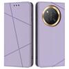 Wallet Case for Honor X60 Pro 5G/X9c 5G/Magic7 Lite 5G Line Imprinted Leather Stand Phone Cover with Wrist Strap