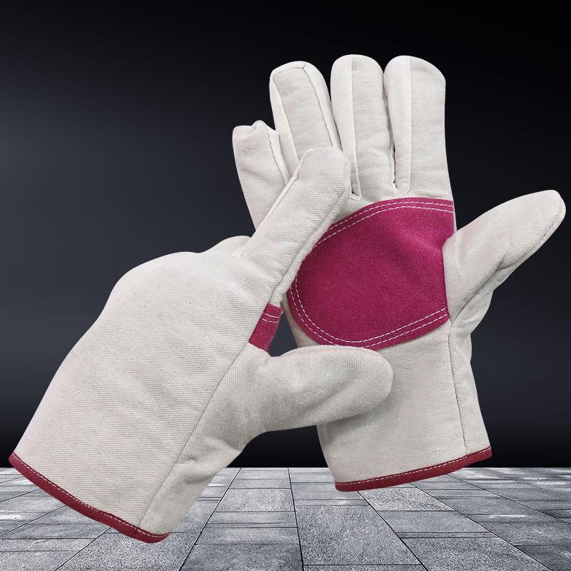 Huater Double-Layer Canvas Work Gloves