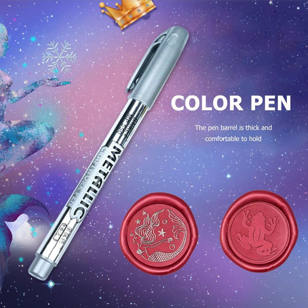 

Вогнестійкі маркери для малювання DIY Маркер для воскової печатки для запечатування конвертів Олівець для декорування запрошень Спеціальні графіті для металу, кераміки, дерева, гуми