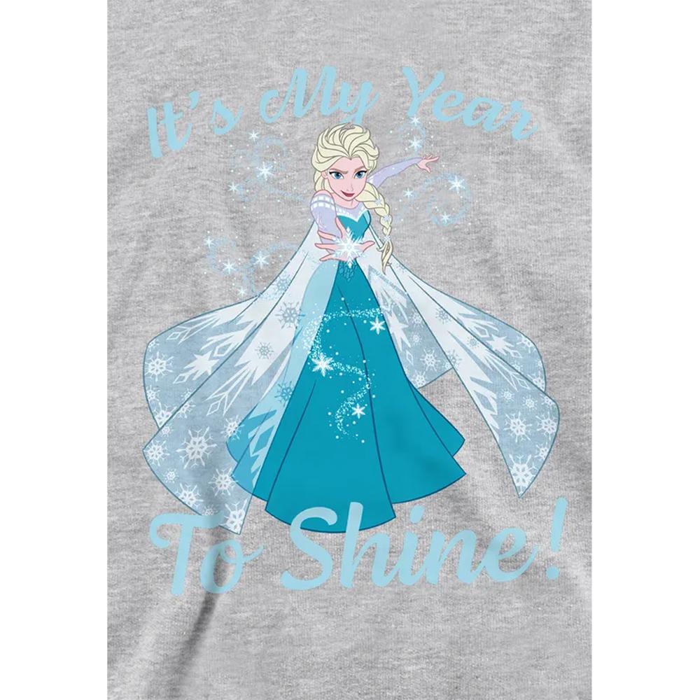 Frozen Childrens/Kids My Year To Shine Heather New Year Pullover Hoodie
