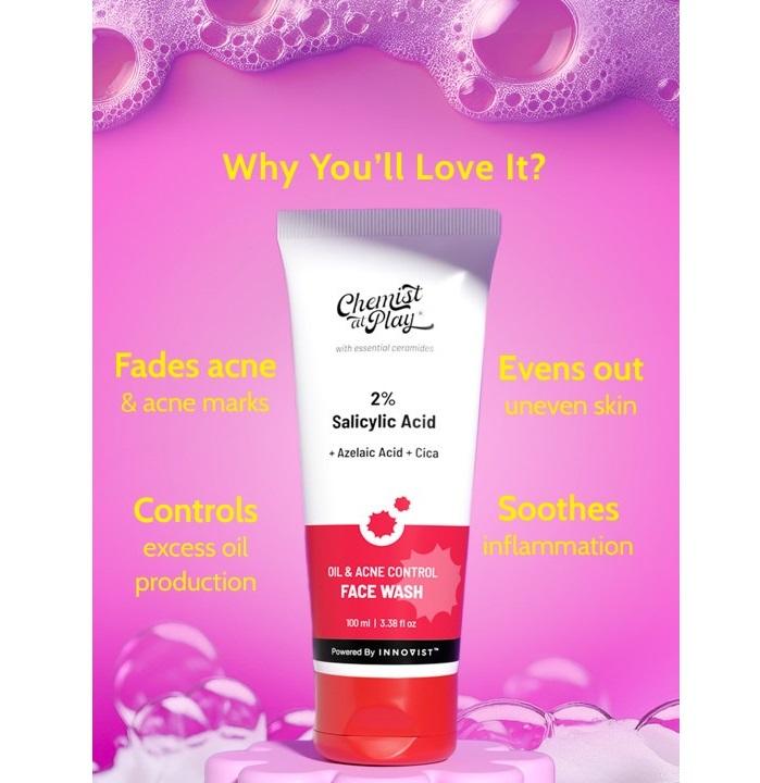 2% Salicylic Acid Oil & Acne Control Face Wash with Azelaic Acid - 100 ml
