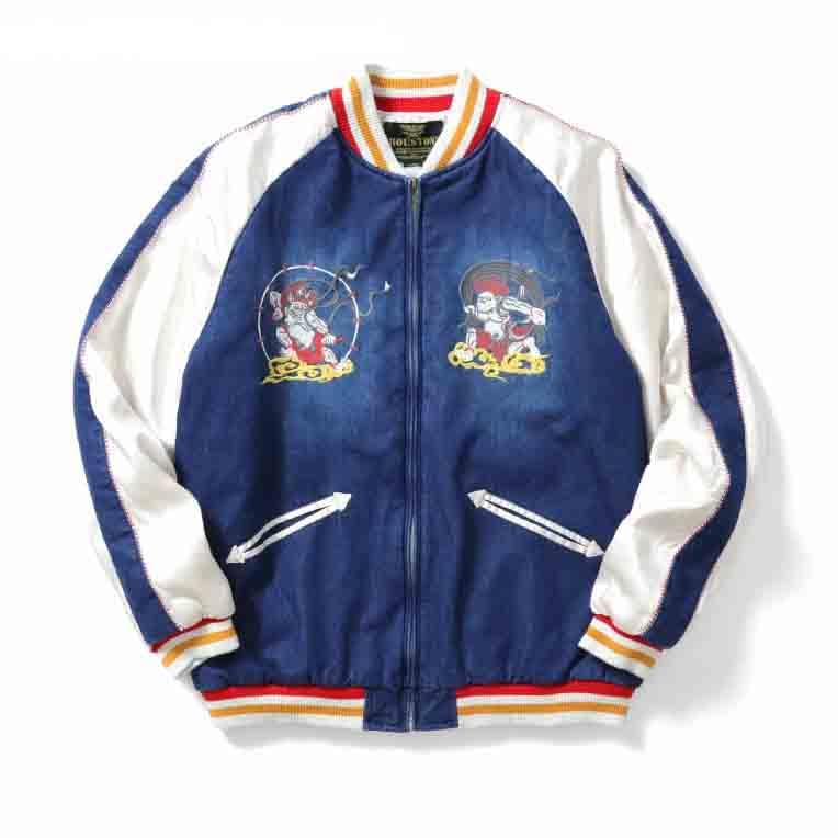 

Куртка INDIGO NYLON SOUVENIR JACKET [Houston] Мужская синий