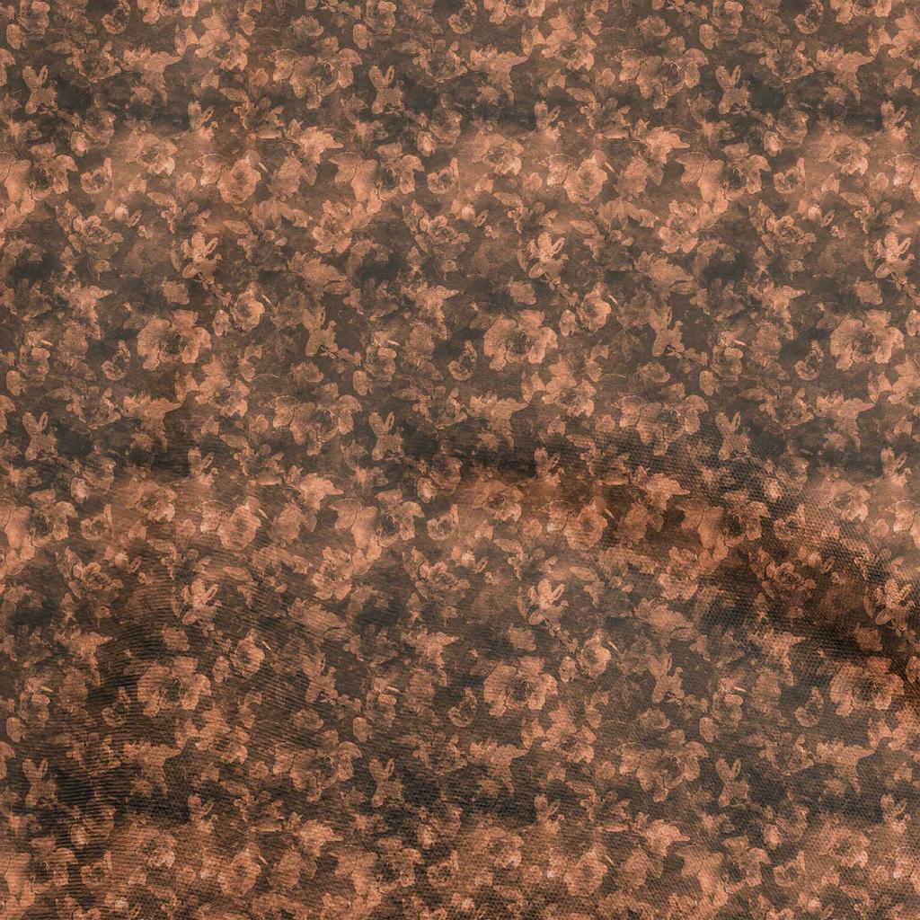 oneOone Cotton Poplin Blue Fabric Abstract Floral Sewing Fabric By The Yard Printed Diy Clothing Sewing Supplies 42 Inch