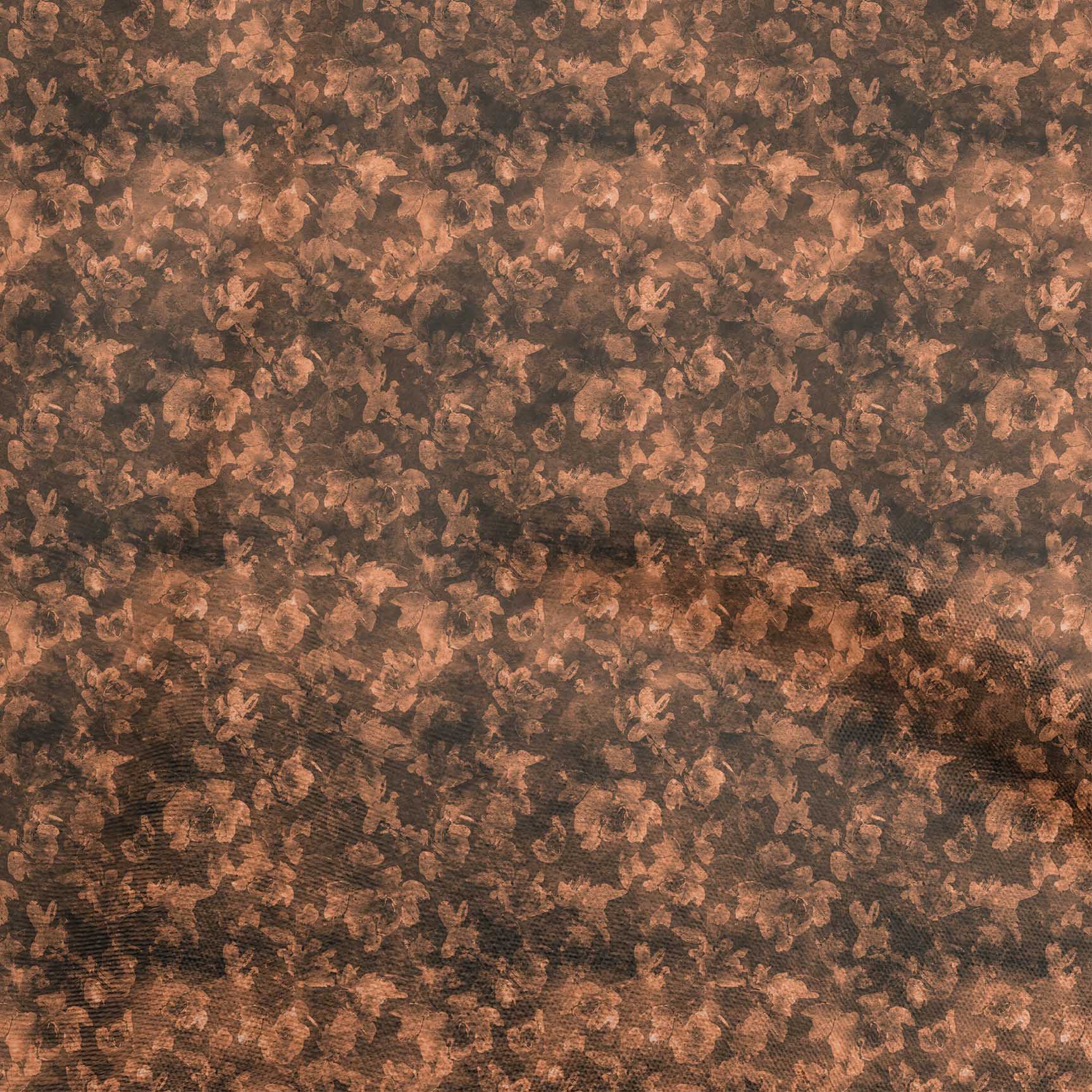 

OneOone Бавовняний поплін, блакитна тканина, тканина з абстрактним квітковим малюнком, швейні приналежності для одягу своїми руками у дворі, 42 дюйми 42 Inch Wide - Viscose Chiffon іржі коричневого кольору