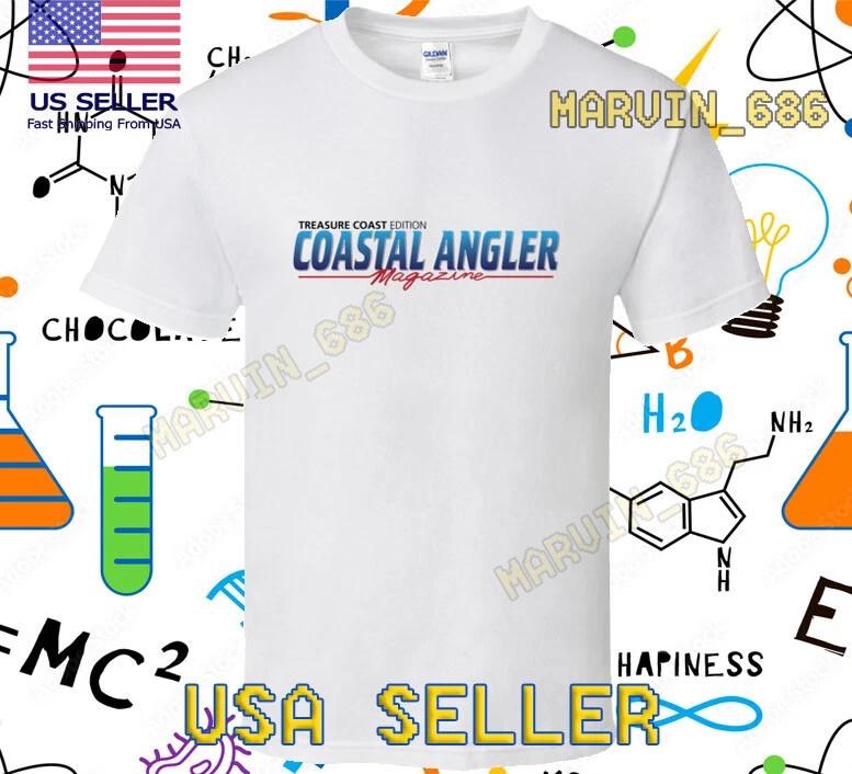 NEW SHIRT COASTAL ANGLER MAGAZINE FISHING RACING LOGO T-Shirt FUNNY SIZE S-5XL 4XL