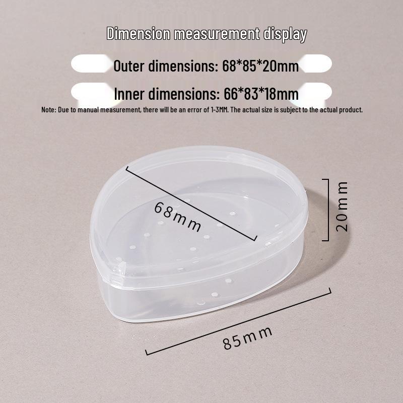 Compact Makeup Powder Puff Storage: Round & Square Plastic Boxes