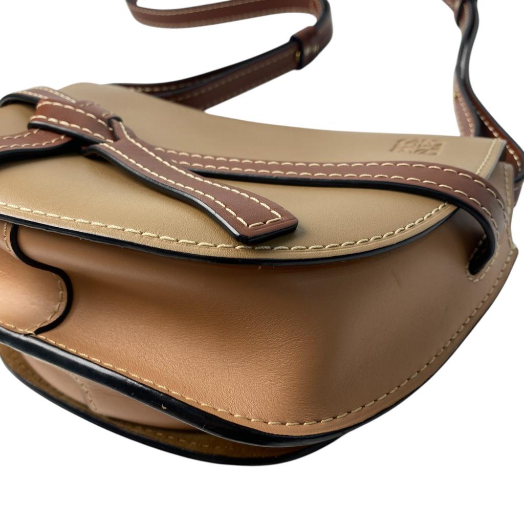 Used LOEWEShoulder Bag Brown Leather Women