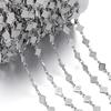 1Meter Stainless Steel Embossing Love Heart Leaf Oval Star Moon Link Chains Necklace Bracelet Jewelry Making DIY Chain Supplies