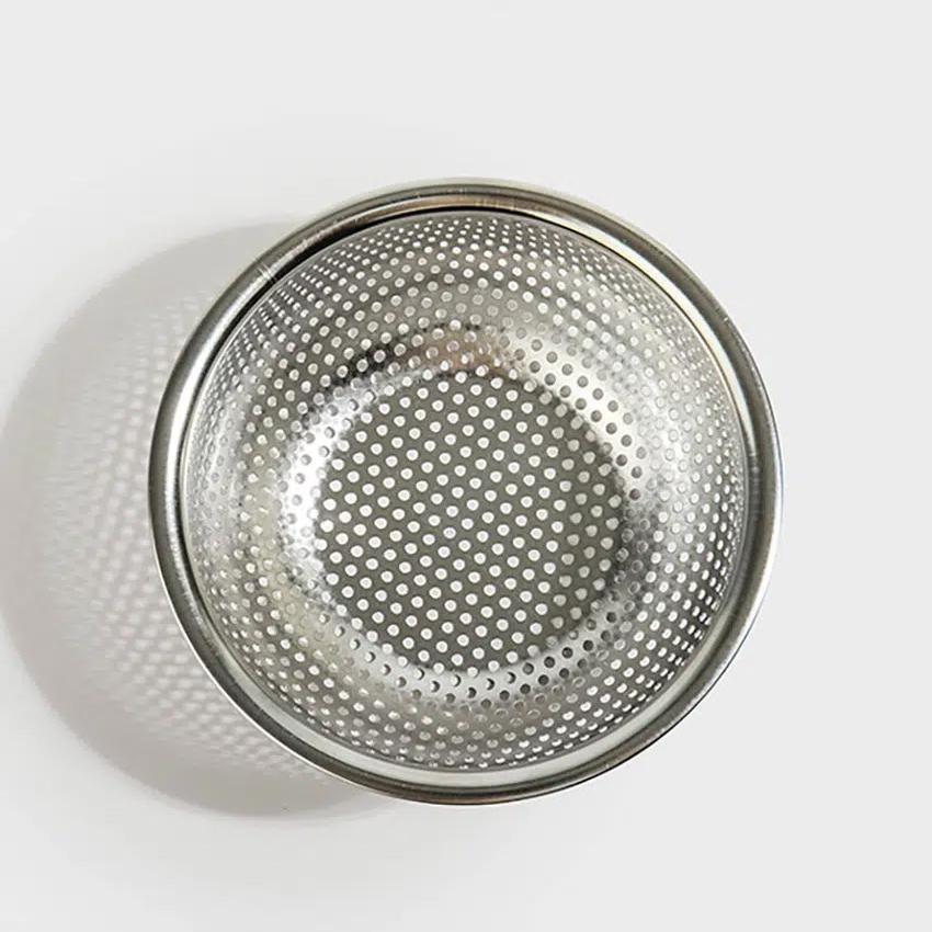 All-Stainless Steel 304 Sink Drain Strainer (13.5 x 5.5cm) Silver