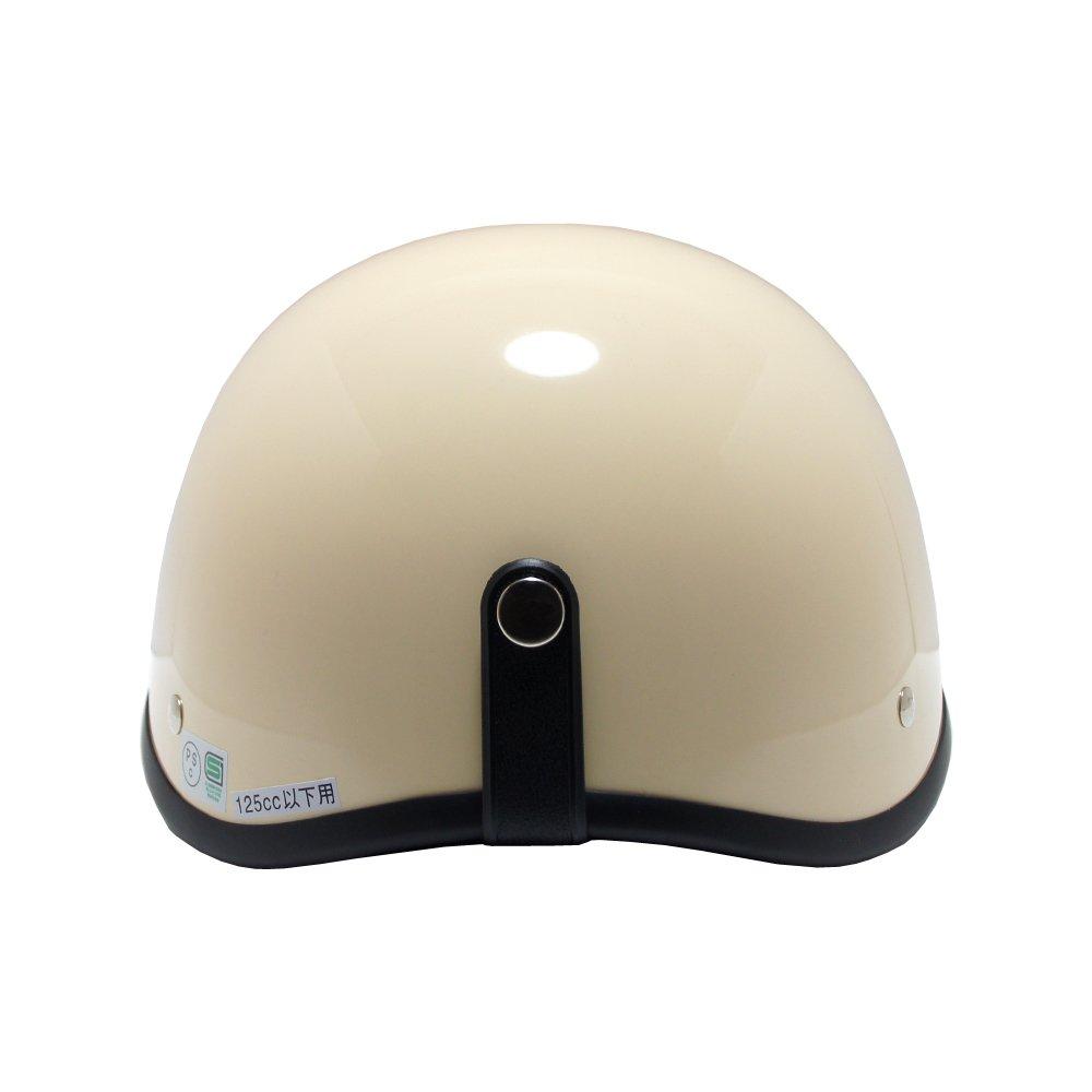 Ducktail Motorcycle SG Mark One Size Fits Most B&B BB-700 Helmet, Certified, Ivory,