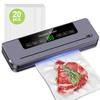 80KPa Powerful Vacuum Sealer – Multi-Functional Food Saver for Fresh & Liquid Foods, Includes 20 Bags, Fast Automatic Sealing Less