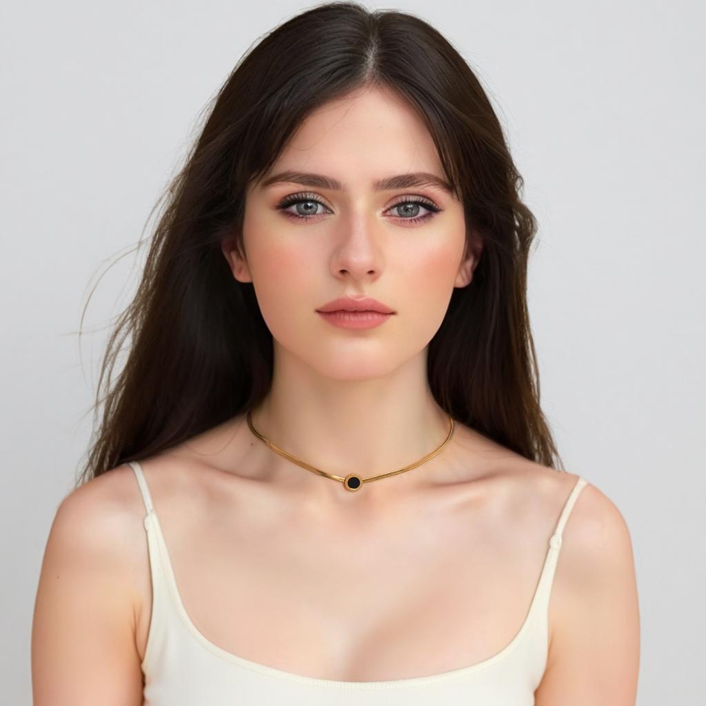 Classic Roman Numeral Necklace & Bracelet for Women - Snake Chain, 18K Gold Plated Stainless Steel, Hypoallergenic Jewelry