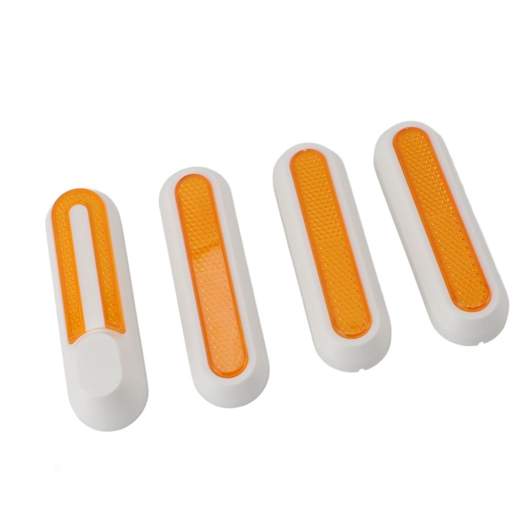 Roller Reflektorstreifen Tragbar Universal Elektroroller Reflektor für Xiaomi Serie M365 PRO 1S PRO2 MI3 Modelle Weiß