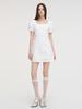 Etmont Square Puff Mini Dress, White