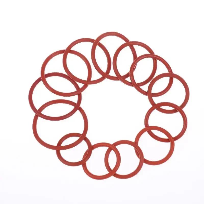 10PCS Silicone O RING For Coffee 43.6*35*4.3 Mm O-Ring VMQ Gasket Seal Thickness 4.3mm ORing Red Rubber