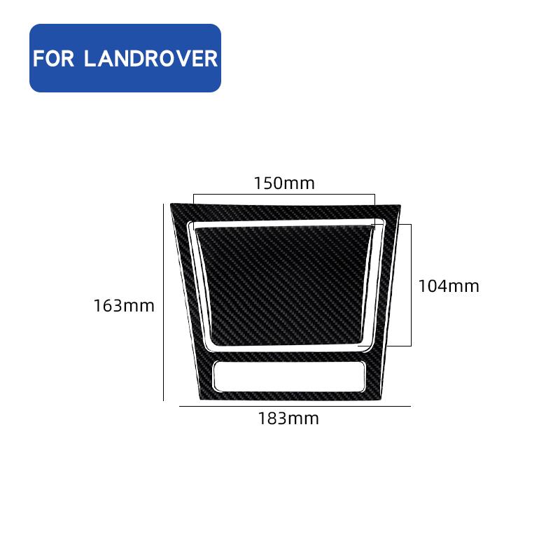 Real Carbon Fiber Car Center Control Ashtray Box Panel Decoration Sticker For Volkswagen Golf 6 2008-2012 Interior Accessories