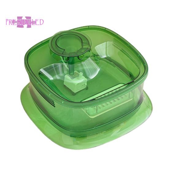 

Диспенсер для воды для домашних животных на 5000 мл, многослойная фильтрация, питание от USB, низкий уровень шума, способствует гидратации - водонепроницаемый зелёный