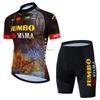 Jumbo-Visma Cycling Jersey Set Short Sleeve Mountain Road Bike Apparel Breathable Quick-Dry Unisex
