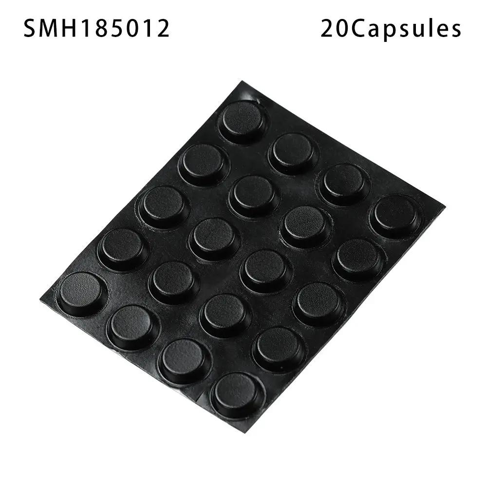 

20 Capsules Kitchen Anti Slip Round Feet Pads Silicone Rubber Plastic Bumper Damper Self-Adhesive Silicone Shock Absorber