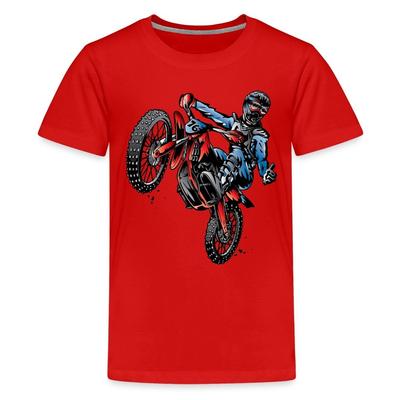 Motocross Dirt Bike Stunt Rider Kids' Premium T-Shirt