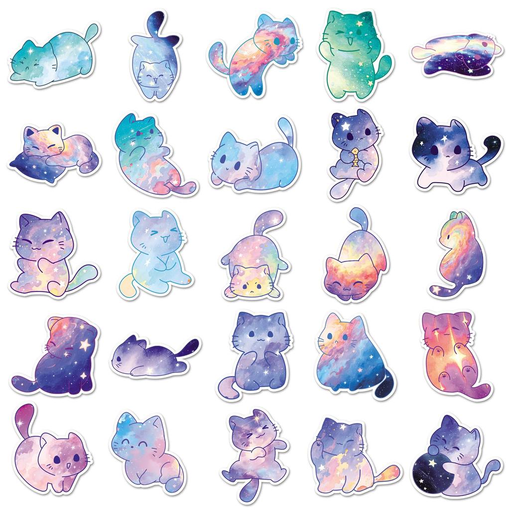 XUZOO Collage Sticker Set Cute Flake Popular Character Stickers for Cartoon Cups 50-Sheet - Stickers, Stylish, Decoration, Stickers, Albums,