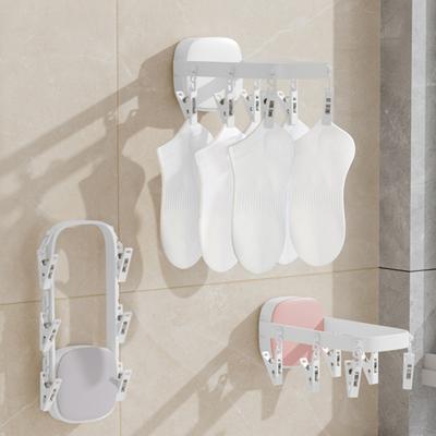 1 Set Storage Self-adhesive Long-lasting Hangable Balcony Windproof Hanger Drying Clip Hanger Drying Clip