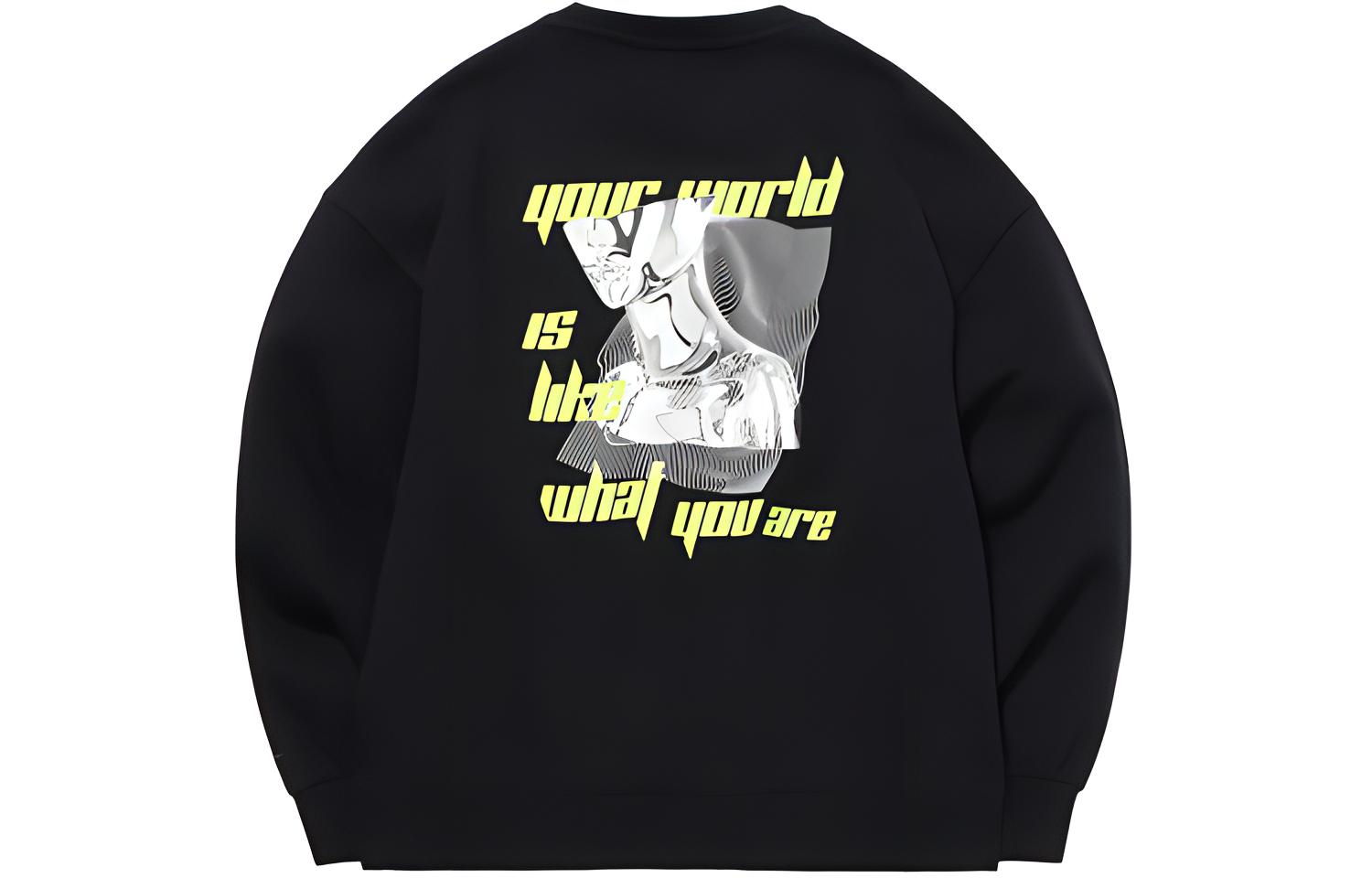 Li Ning CF Tracing Fleece Lined Thermal Pullover Sweatshirt Women s New Standard Black AWDQB34-2 L