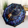 Music Nature Harmony Pattern Umbrella, Portable and Foldable Design, 8 Ribs, a Casual Accessory for Halloween, Christmas, and Birthday Gifts.