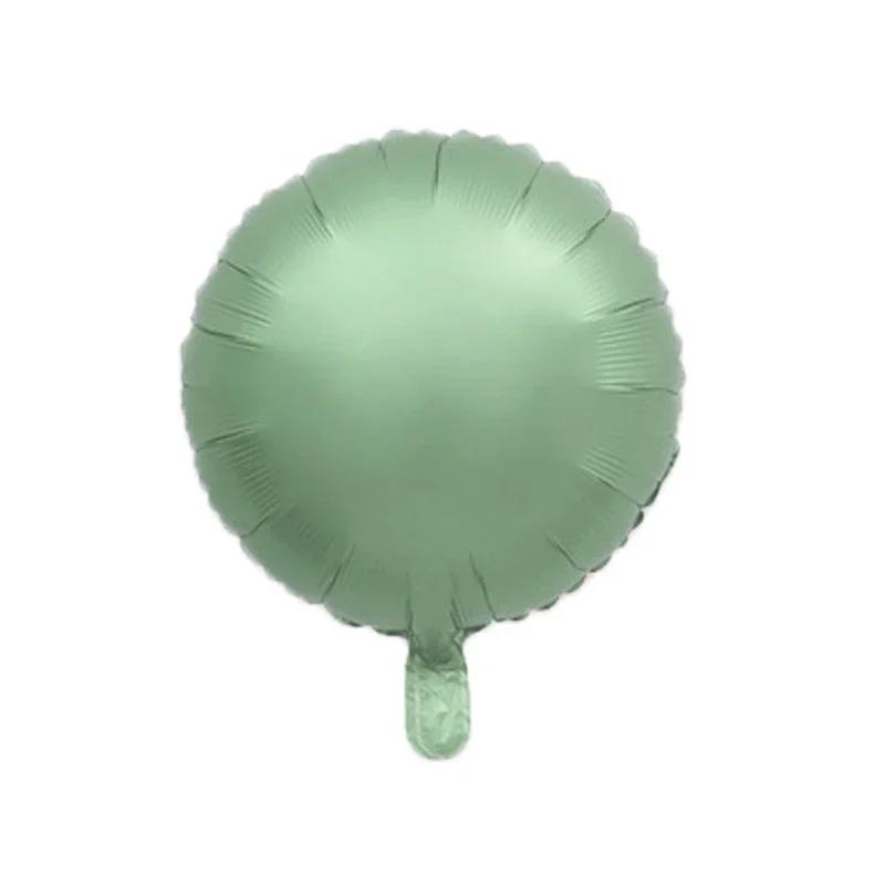 3Pcs 18inch Cream Heat Foil Balloons Green Baby Pink Blue Brown Heart Helium Globos for Birthday Baby Shower Party Decor