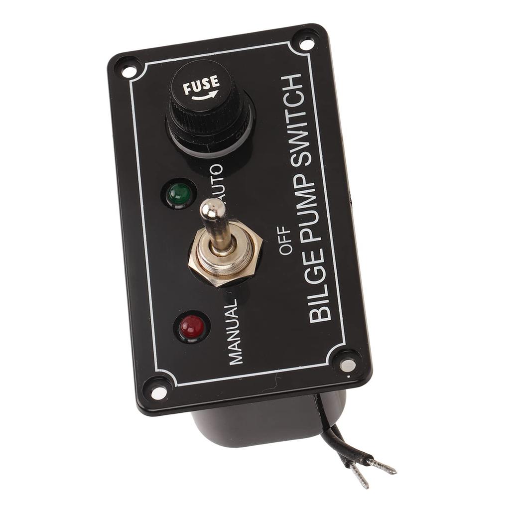KIMISS 3-Way Bilge Pon Ploker Toggle Switch Panel - Manual Off Marine Auto Switch,