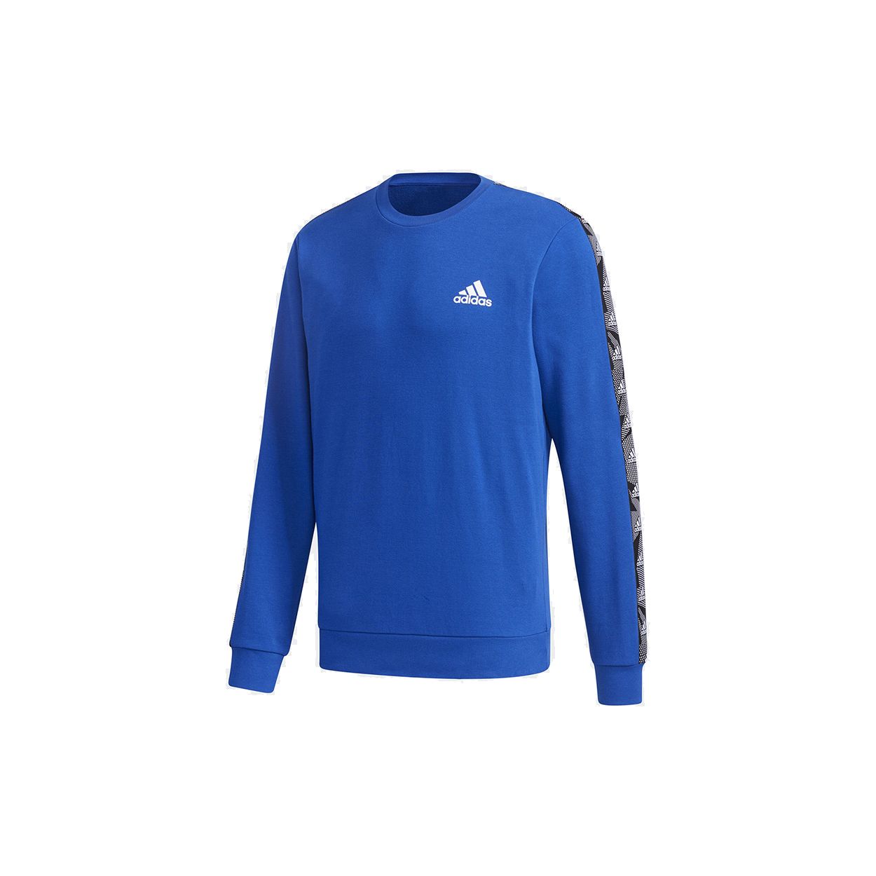 

Adidas Round Neck Pullover Sweatshirt Men Tops Blue GD5449 S