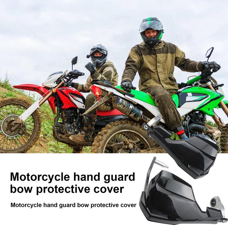 Motorcycle Handguards Handle Protection Shield 1 Pair Aluminum Alloy Shield Motorbike Handguard For ATV Motorbike Motocross